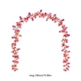 thumbnail image 3 of Dyegold Room Decor Artificial Flower Vine with LED Fairy Lights Hanging Floral Garland String Light for Bedroom Balcony Wedding Decor 70.86 in, 3 of 6