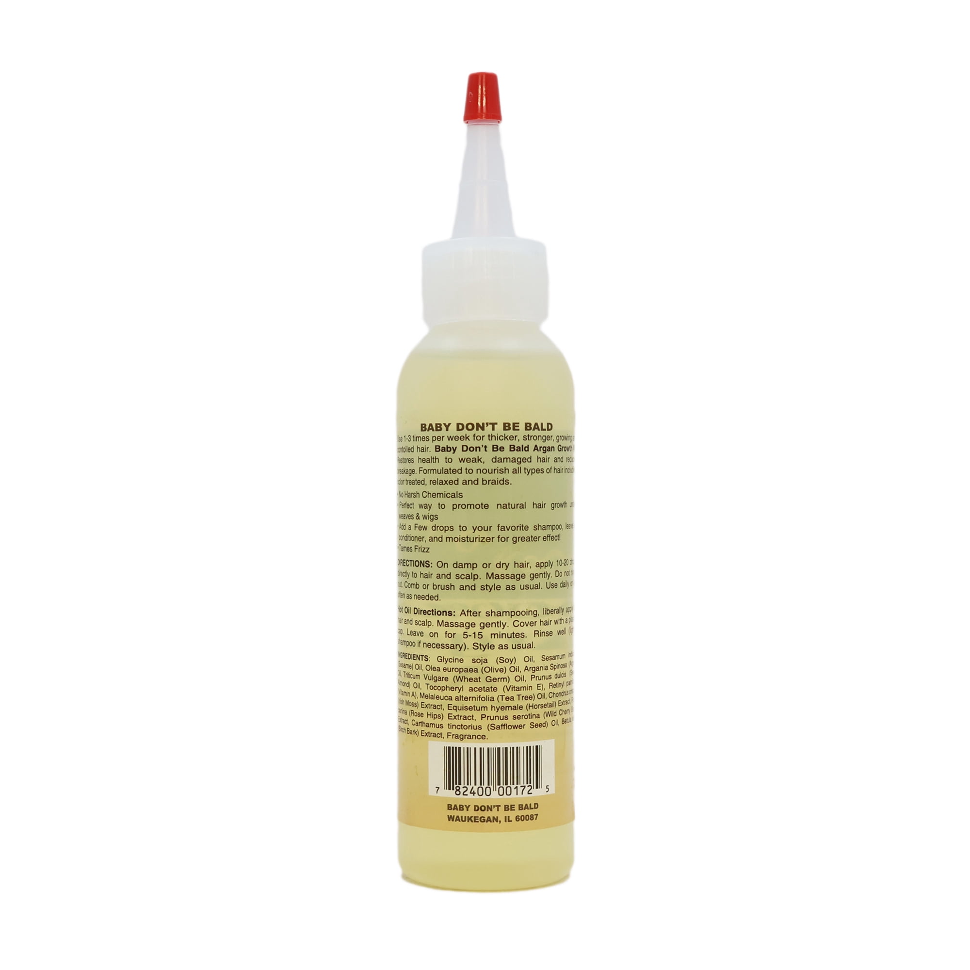 Baby Don't Be Bald Argan Oil Argan Growth Oil 4 Oz., Pack of 2