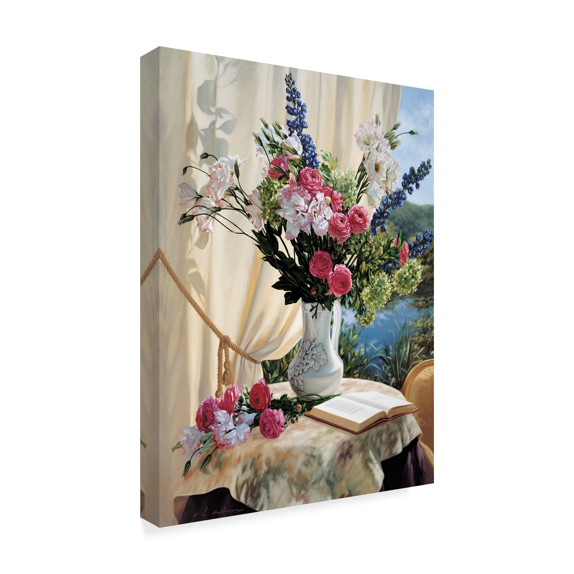 Trademark Fine Art 'Dickinson By The Pond' Canvas Art by Robin Anderson