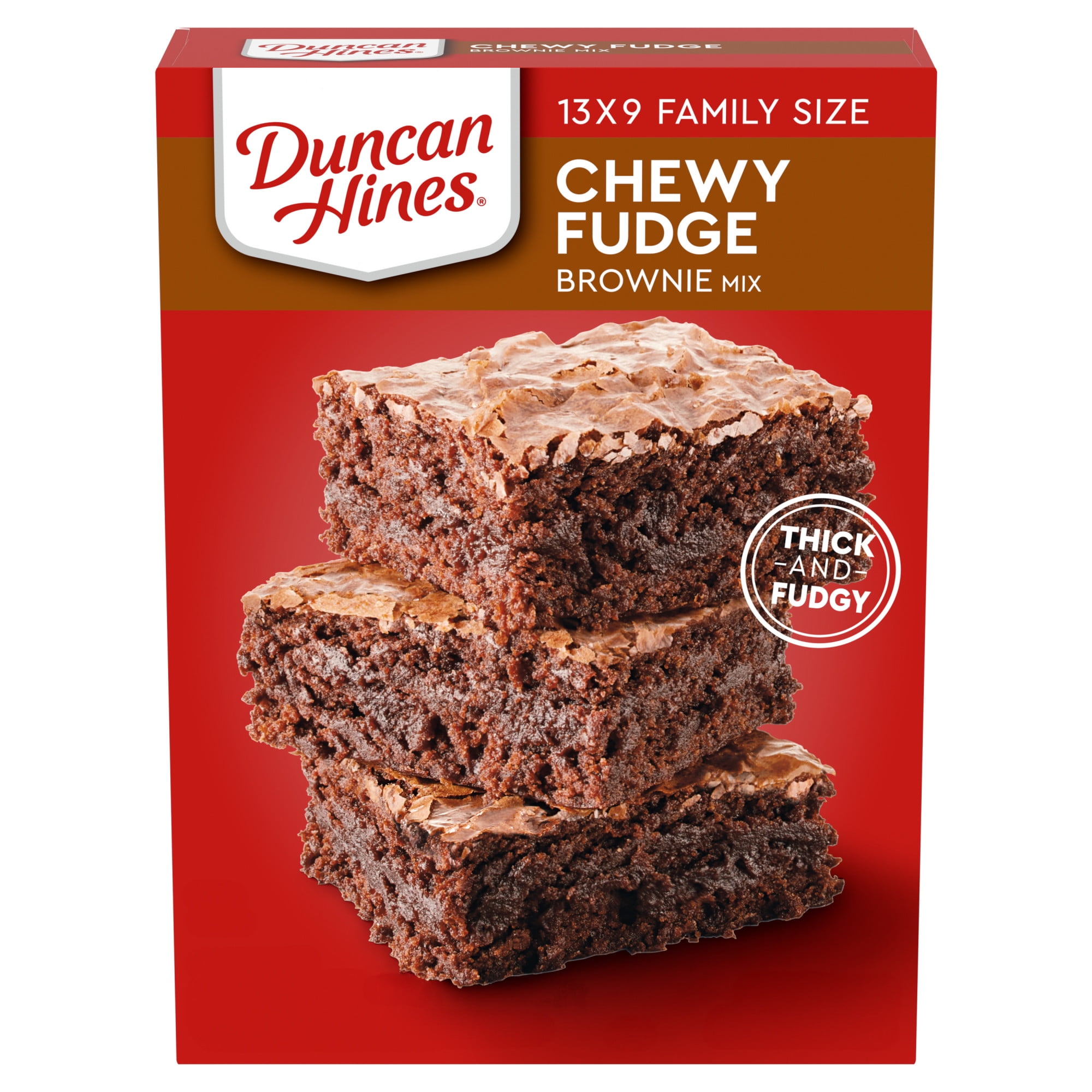 Duncan Hines Chewy Fudge Brownie Mix, Chocolate, 18.3 oz - Walmart.com