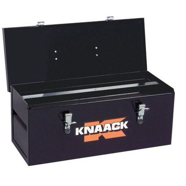 KNAACK 741 8"W Steel, Black Portable Tool Box, Powder Coated, 8"H x 20