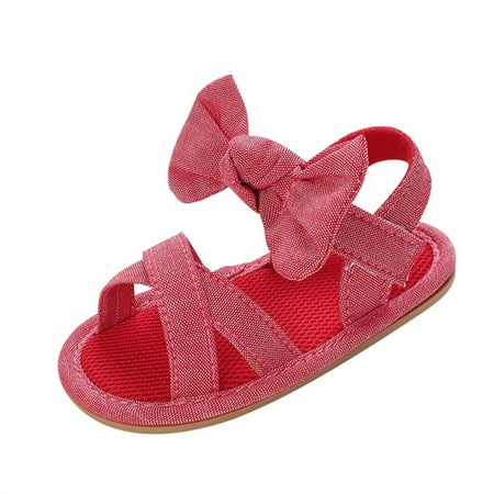 

Holiday Savings Deals! Kukoosong Toddler Sandals Baby Girls Boys Shoes Soft Sole Non-Slip Baby Toddler Sandals Hot Pink 0-3 Months