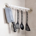 thumbnail image 4 of opvise Strong Adhesive Wall Mounted 6-Hook Kitchen Bathroom Hanger Storage Rack Holder Blue, 4 of 8