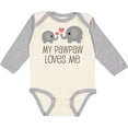 thumbnail image 3 of Inktastic My Pawpaw Loves Me Grandchild Boys or Girls Long Sleeve Baby Bodysuit, 3 of 5