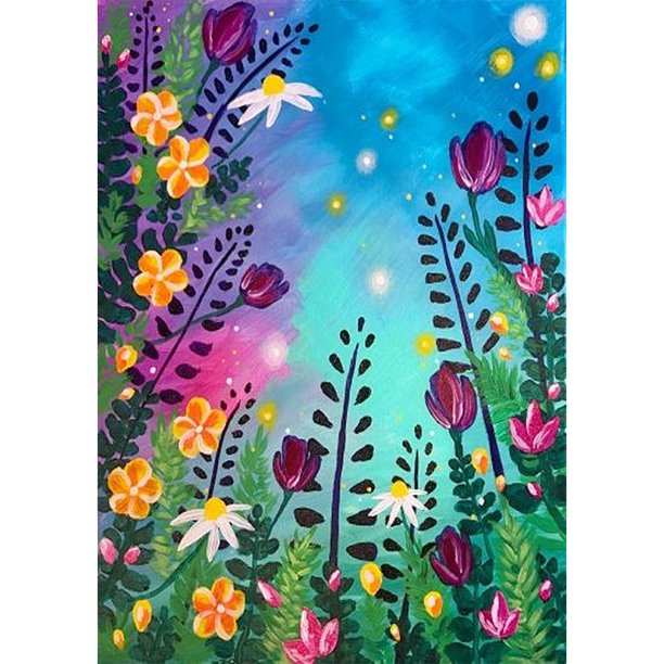 Diamond Painting (DB5442) 5D DIY Pintura al óleo cuadrada Flor Decoración para el hogar (G324) 50x70cm Hugtrwg Para estrenar