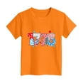 thumbnail image 4 of WUANDIXFA Kid Shirts Usa 250th Anniversary Shirt Patriotic T Shirts for Kids Girls July 4th Tops 5-6 Years,Orange, 4 of 4