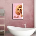thumbnail image 7 of Funny Dog Cat Bathroom Canvas Wall Art Cute Animal Poster  Restroom Wall Decor Are You Pooping Poster Print Artwork for Toilet Nursery Decor, 7 of 7