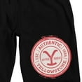 thumbnail image 2 of Yellowstone Yellowstone Ranch Brand Logo Men's Black Graphic Sleep Shorts-Medium, 2 of 7