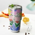 thumbnail image 3 of 30oz Pioneer Flower Tumblers Stainless Steel Tumbler with Lid and Straw,Vacuum Insulated Double Wall Travel Tumbler Cups Mug with Cleaning Brush for Coffee,Tea, 3 of 6