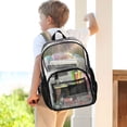 thumbnail image 7 of PVC Transparent Backpacks Clear Backpack for Travel and Outings Rainbow Cabbage, 7 of 7