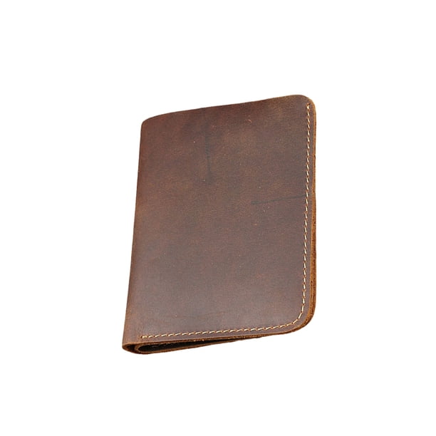 Minnieouse Cartera Retro para hombre, monedero, monedero, tarjetero, moda para negocios, estuche para licencia de conducir, diseño de café Type2 NO2