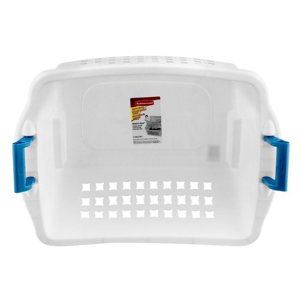 Rubbermaid Stack'n Sort Laundry Basket, White