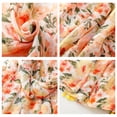thumbnail image 3 of Bufanda bohemia para mujer, ligera, con estampado floral, chal con flecos, moda otoño-invierno, 3 of 7