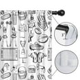 thumbnail image 4 of Blackout Kids Curtains,Black and White Football Elements Pattern Childrens Insulated Curtains Set Of 2,Bedroom Essentials,Toddler Room Decor 42"x63", 4 of 5