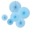 thumbnail image 4 of 6 Pcs Royal Blue Centerpieces for Tables Paper Flower Fan Decoration Tissue, 4 of 8