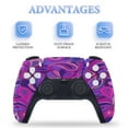 thumbnail image 4 of Psychedelic Hippie Purple Tears PS5/PS5 Pro/PS5 Slim Digital Disc Skin Sticker For Console And Controller Skins, 4 of 7