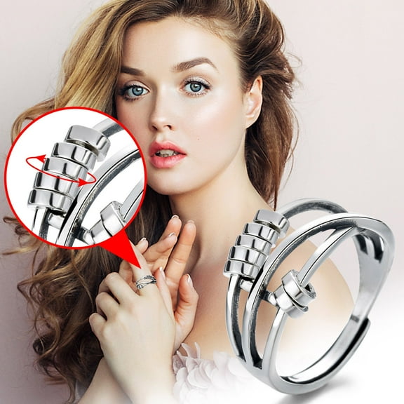 Kiplyki Anxiety Ring Fidget Ring Women Spinner-Rings Anxiety Fidget Ring Anxiety Ring