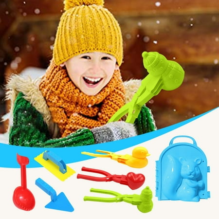 

Winter Savings Clearance! SuoKom Snow Snowball Maker Clip Maker Animal Shaped Snow Sand Molds Tool Winter Snow Toys Kit Gifts on Clearance