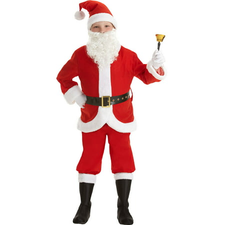 Amscan Santa Suit for Boys, Christmas Costume, Small, with Included Accessories