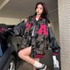 thumbnail image 4 of Chaquetas para mujer, chaquetas de béisbol holgadas de camuflaje, chaquetas de retazos estilo Harajuku, cárdigans casuales, abrigos vintage de manga larga, blusas para mujer, 4 of 4