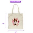 thumbnail image 5 of Faith Love Hope Cavalier King Charles Spaniel Breast Cancer Awareness Survivor Canvas Tote Bag Dog Lover Gifts Reusable Shopping Grocery Bag - 02017, 5 of 5