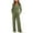 Army Green, variant on Womens 2 Piece Lounge Sets Matching Travel Outfits Ribbed Knit Long Sleeve Henley Shirts Drawstring Jogger Sweatpants Fashion Fall Spring Pajamas Sweat Suits with Pockets Blue XL