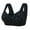 Black, variant on Brilliant Womens Bras Front Closure Woman's Embroidered Glossy Comfortable Breathable Bra Underwear No Rims
