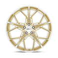 thumbnail image 3 of Cray Aluminum Rim HAMMERHEAD 22X12in Gloss Gold with Mirror Cut Face Finish, 2212HMH525120L67, 3 of 3