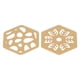 thumbnail image 5 of Posavasos de Metal dorados con fuerte aislamiento térmico, posavasos de hierro con forma bonita para el hogar, bares y oficinas, 2 uds., 5 of 8
