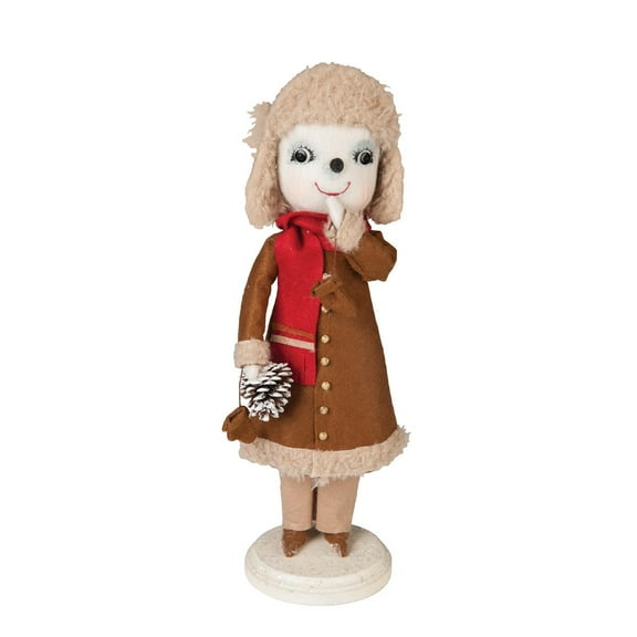 Clark Snowman Joe Spencer Gathered Traditions Christmas Art Doll Figure On Stand