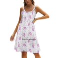 thumbnail image 1 of Magic Hands Back Lacing Backless Dress Square Neck Dress Sweetheart Knot Flared Dress Magic Hand Witch Boho Crystal Native Star, 1 of 5