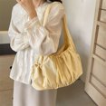 thumbnail image 4 of Bolso de mano de gran capacidad para estudiantes universitarios que viajan a clase, bolso de hombro plisado informal, versátil y moderno, nuevo estilo 2025, 4 of 5