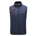 thumbnail image 2 of CFLVAEK Heated Vest for Women Men 3 Gear Gontrol 9 Heating Zones Vests Rechargeable Electric Heat Jackets Washable Thermal Outwear Without Power Bank Navy XXL, 2 of 6