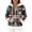 Navy, variant on Women's Casual Fashion Long-Sleeve Zip-Up Fleece Hooded Cardigan with Christmas Print, Cozy and Warm for Winter Season,Blue,M