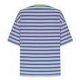 thumbnail image 5 of Oversized Striped T Shirts for Women Loose Fit Color Block Short Sleeve Crew Neck Tshirts Casual Summer Tees (L, Light Blue), 5 of 5