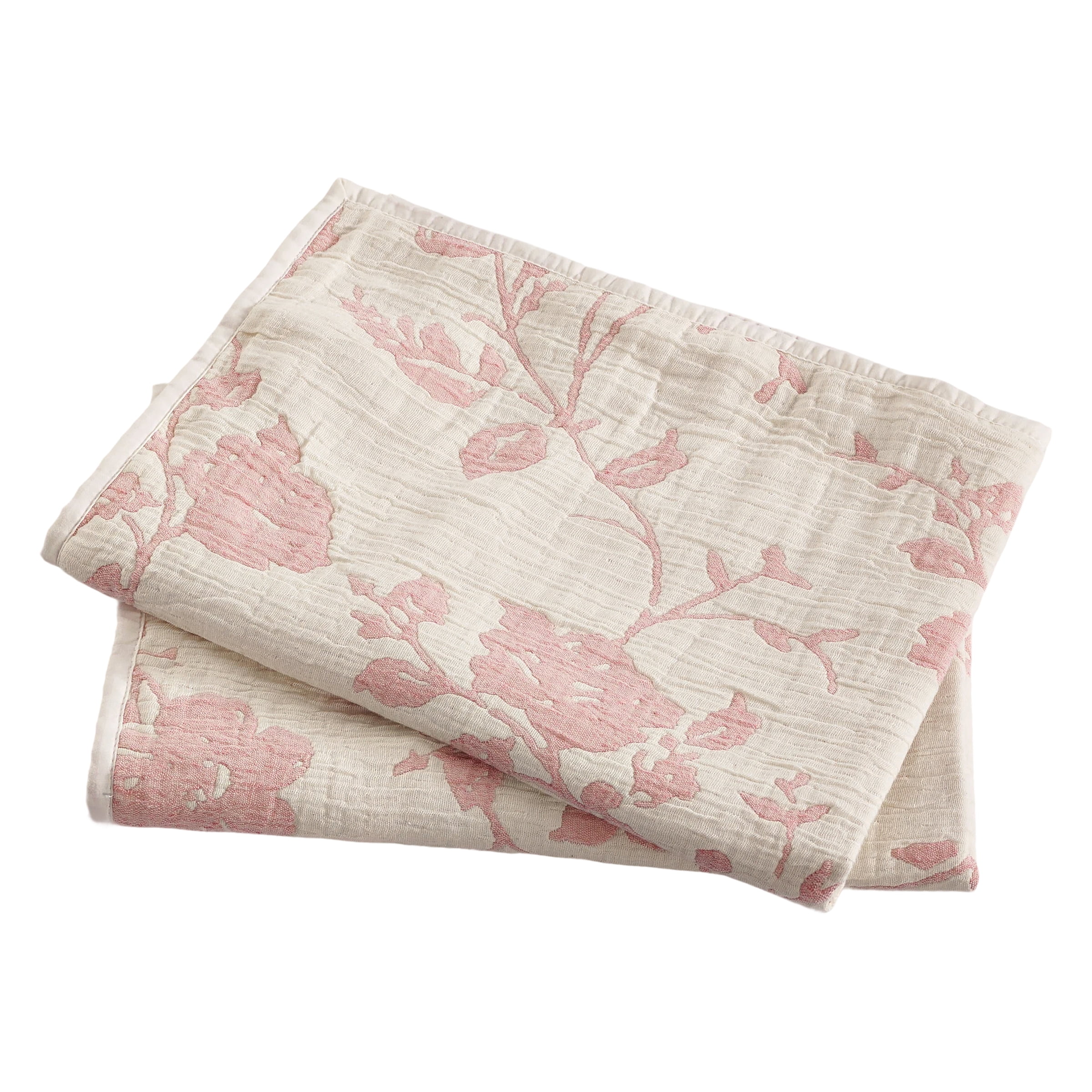 The Pioneer Woman Agatha Floral Gauze Pillow Sham, King, Rose Herb Pink, 2 Pack