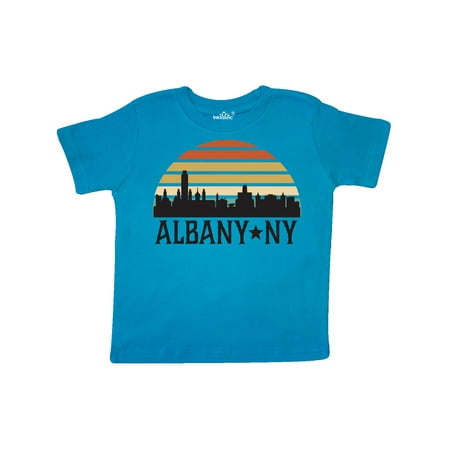 

Inktastic Albany New York Skyline Sunset Gift Toddler Boy or Toddler Girl T-Shirt