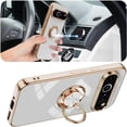 thumbnail image 2 of Case for Google Pixel 8 Pro,[Built-in Rotatable Magnetic Kickstand] Plating Edge Soft TPU Slim Drop Protection Shockproof Phone Case for Google Pixel 8 Pro 5G,6.7 inch 2023 (White), 2 of 14