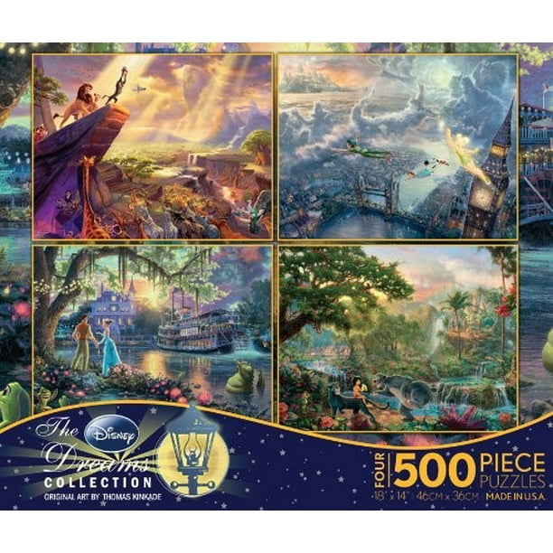 Ceaco 4in1 MultiPack Thomas Kinkade Disney Dreams Collection Jigsaw