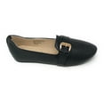 thumbnail image 3 of Victoria K Women's Faux Snake Skin With Gold Buckle Ballerina Flats, 3 of 4