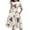 White, variant on RYDCOT Women Elegent A-line Vintage Printing Party Vestidos Dress White S