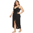 thumbnail image 3 of Uniexcosm Women Plus Size Hollow Out Bikini Cover Up Loose Beach Wear Dress, 3 of 7