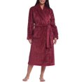 thumbnail image 1 of Women Plush Fleece Robe Long Warm Bathrobe Shawl Collar/Hood, 1 of 6