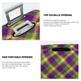 thumbnail image 5 of Fotbe Mardi Gras Plaid Luggage Cover Protector,Suitcase Protector,Scratch and Dirt Resistant,Fits 18-32 Inch Luggage-X-Large, 5 of 9