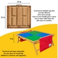 thumbnail image 3 of Large Foldable Building Block Table for Kids – Durable Faux-Wood Plastic, Includes Storage, Portable Play Desk, 3 of 6
