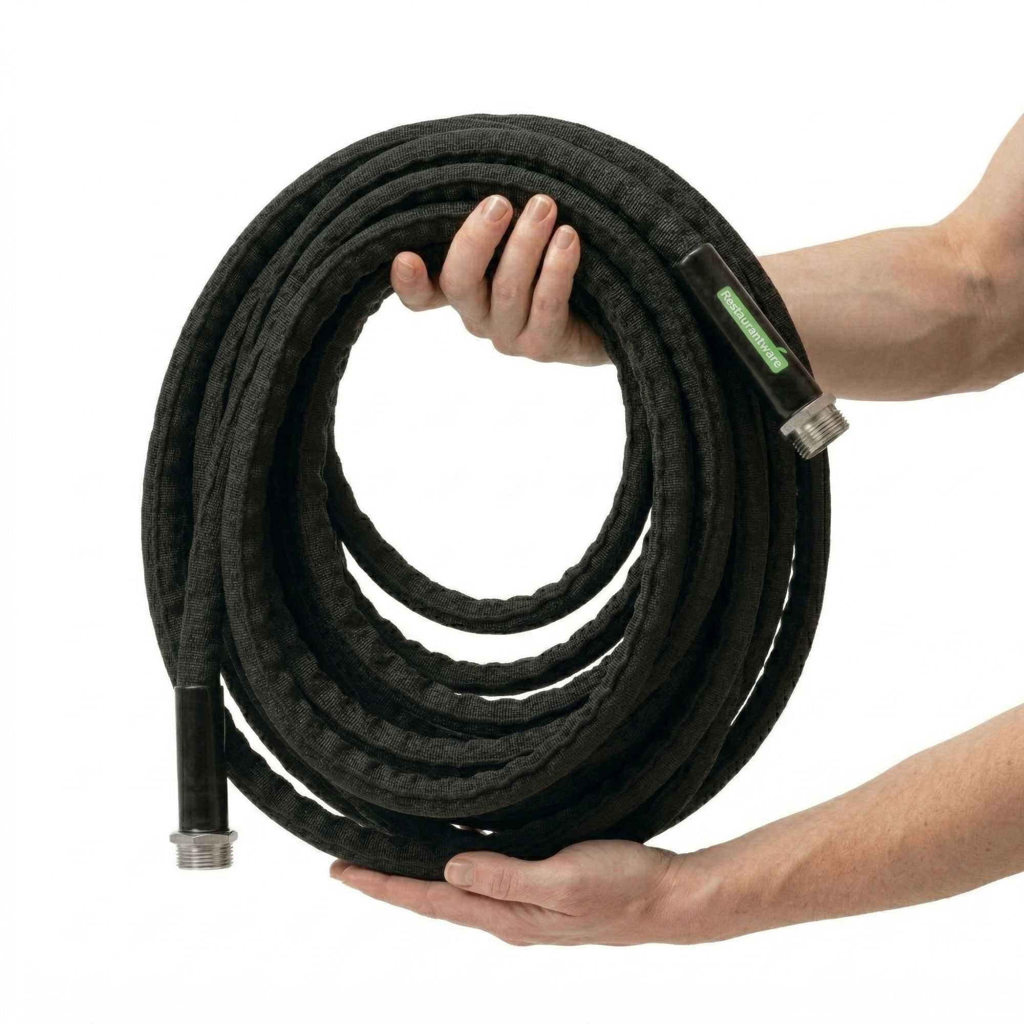 Handy Tek Black Fabric Garden Hose - Lightweight, Kink-Free, Flexible - 100' - 1 count box