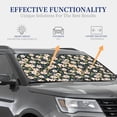 thumbnail image 4 of Disketp 2 Piece Flowers Pattern Windshield Sunshades,Folding Windshield Sun Shade For Car Suv Trucks Sedan,Blocks Uv Rays Sun Visor Protector-Small, 4 of 7