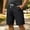 (Casual 119)Black, variant on Oversize Shorts for Men Casual Breeches Solid Color Summer Fashion Sports Elastic Waist Drawstring Pocket Workwear Short Pants Plus Size
