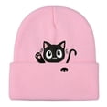 thumbnail image 4 of Women's Knit Hat Cat Embroidered Cute Winter Basic Slouchy Beanie Cap, 4 of 4