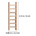 thumbnail image 4 of Garden Mini Ladder Mini Wooden Ladder Wood 10Pcs 0.86X0.08X2.36Inch, 4 of 8